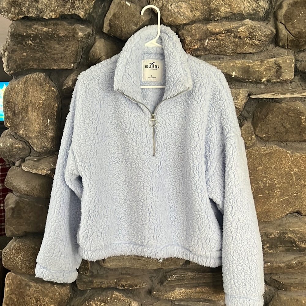 Hollister Periwinkle Sherpa Jacket